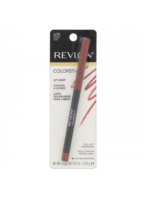 Revlon, Colorstay, Lip Liner, Sienna 635, 0.01 oz (0.28 g)