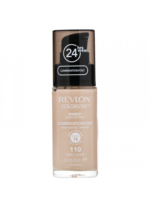 Revlon, Colorstay, Makeup, Combination/Oily, 110 Ivory, 1 fl oz (30 ml)