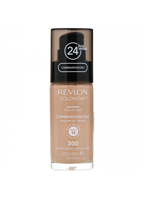 Revlon, Colorstay, Makeup, Combination/Oily, 300 Golden Beige, 1 fl oz (30 ml)