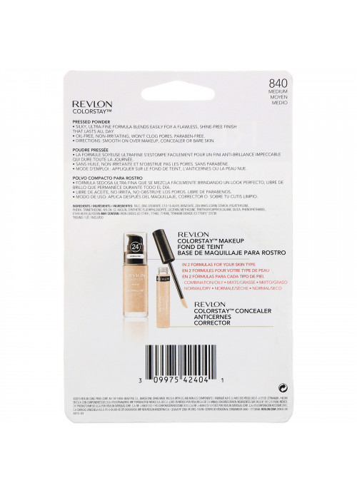 Revlon, Colorstay, Pressed Powder, 840 Medium, 0.3 oz (8.4 g)