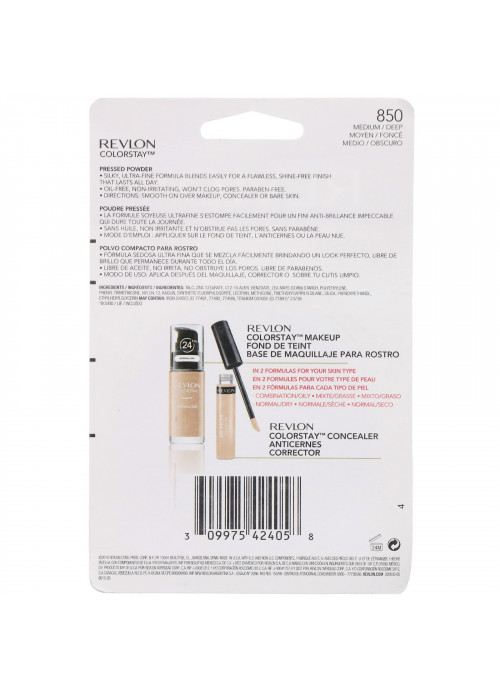 Revlon, Colorstay, Pressed Powder, 850 Medium/Deep, 0.3 oz (8.4 g)