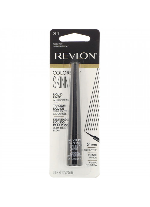 Revlon, Colorstay, Skinny Liquid Liner, Black Out 301, 0.08 oz (2.5 ml)