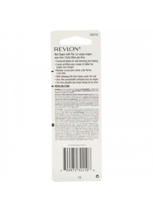 Revlon, Nail Clipper, 1 Count