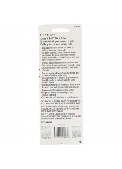 Revlon, Shape-N-Buff, Nail Buffer, 1 Count