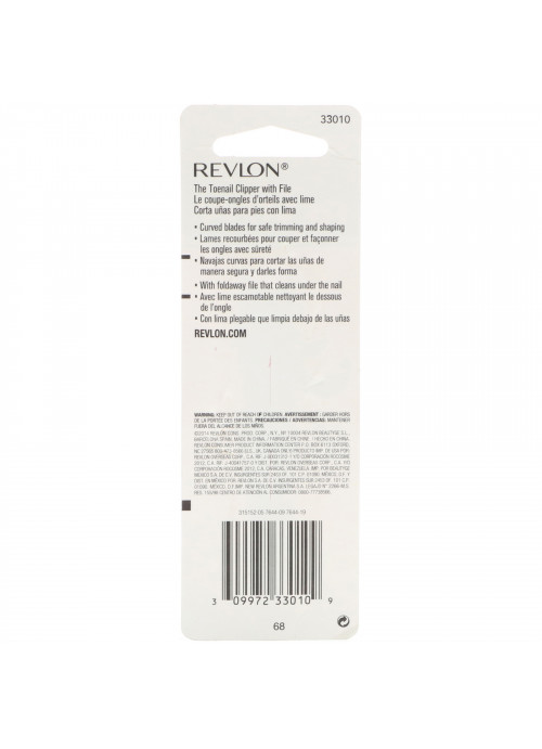 Revlon, Toe Nail Clipper, 1 Count