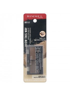 Rimmel London, Brow This Way Brow Sculpting Kit, 001 Blonde, 1 Kit