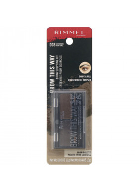 Rimmel London, Brow This Way Brow Sculpting Kit, 003 Dark Brown, 1 Kit