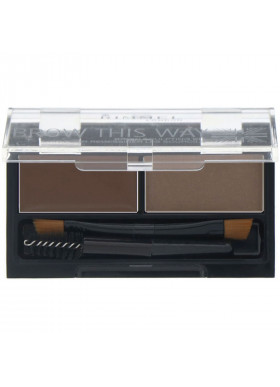 Rimmel London, Brow This Way Brow Sculpting Kit, 003 Dark Brown, 1 Kit
