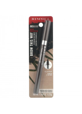 Rimmel London, Brow This Way Eyebrow Definer, 003 Dark Brown, 0.008 oz (.25g)