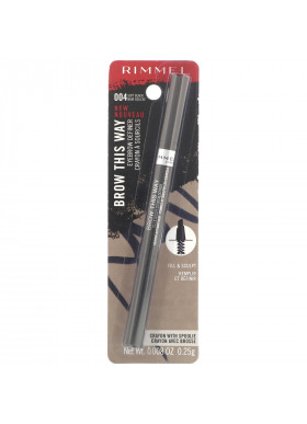 Rimmel London, Brow This Way Eyebrow Definer, 004 Soft Black, .008 oz (.25g)