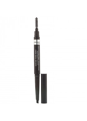Rimmel London, Brow This Way Eyebrow Definer, 004 Soft Black, .008 oz (.25g)