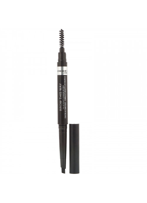 Rimmel London, Brow This Way Eyebrow Definer, 004 Soft Black, .008 oz (.25g)