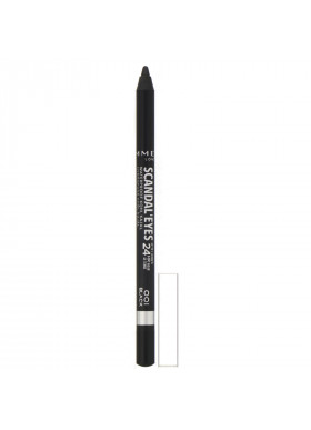 Rimmel London, Scandaleyes, 24HR Wear, Waterproof Kohl Kajal Liner, 001 Black, .04 oz (1.3 g)