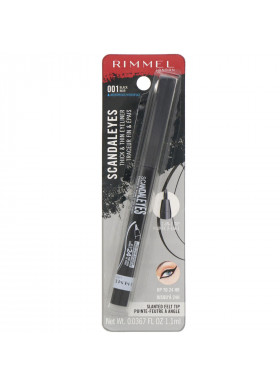 Rimmel London, Scandaleyes Thick & Thin Eyeliner, Black 001 , .0367 fl oz (1.1 ml)