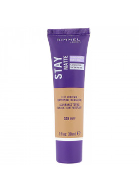 Rimmel London, Stay Matte Full Coverage Mattifying Foundation, 305 Buff, 1 fl oz (30 ml)