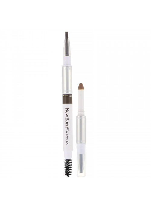 Sana, New Born, Eyebrow Powder & Pencil, B2 Grayish Brown, 1 Piece