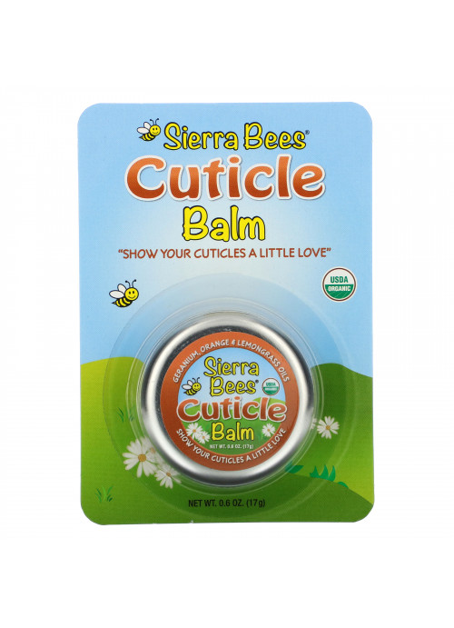 Sierra Bees, Cuticle Care Balm, Geranium, Orange & Lemongrass, 0.6 oz (17 g)