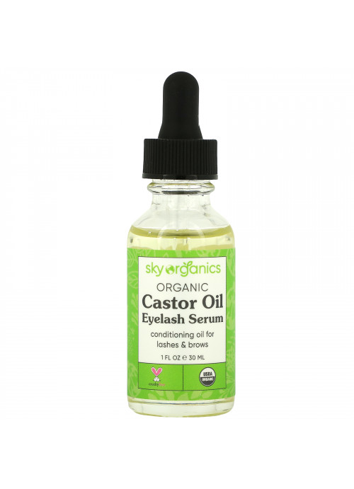 Sky Organics, Organic Castor Oil, Eyelash Serum, 1 fl oz (30 ml)