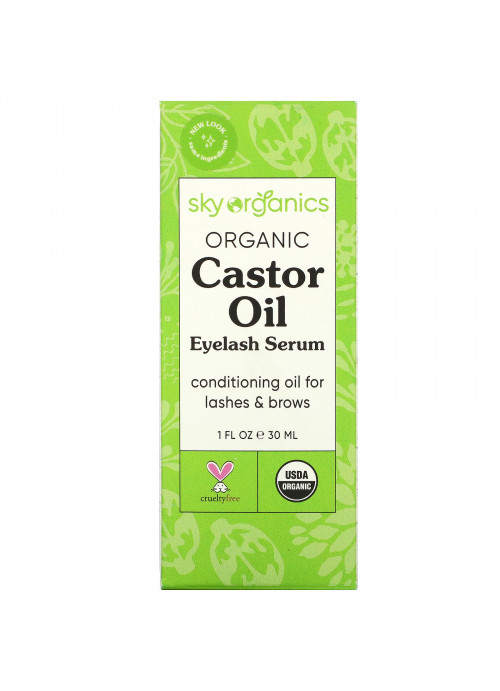 Sky Organics, Organic Castor Oil, Eyelash Serum, 1 fl oz (30 ml)