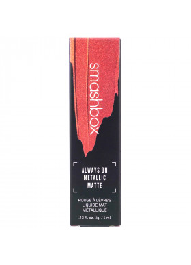 Smashbox, Always On  Metallic Matte Liquid Lipstick, Rust Fund, 0.13 fl oz (4 ml)