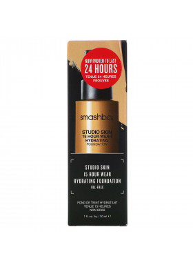 Smashbox, Studio Skin 15 Hour Wear Hydrating Foundation 3.02 Medium with Neutral Olive Undertone, 1 fl oz (30 ml)