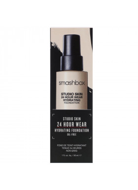 Smashbox, Studio Skin 24 Hour Wear Hydrating Foundation, 0.3 Fair with Neutral Undertone, 1 fl oz (30 ml)