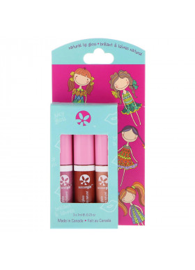 SuncoatGirl, All Natural Lip Gloss, 3 Piece Set, 0.23 oz (7 ml) Each
