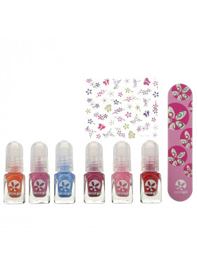 SuncoatGirl, Water-Based Nail Polish Mini Mani Kit,  8 Pieces