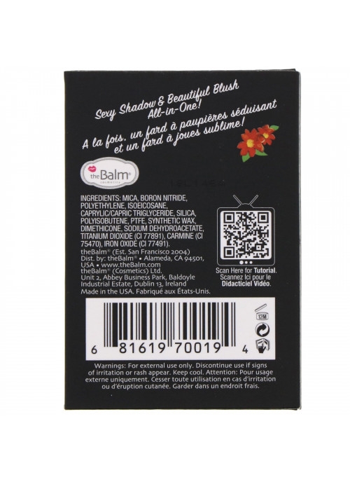 theBalm Cosmetics, Hot Mama, Shadow/Blush, 0.25 oz (7.08 g)