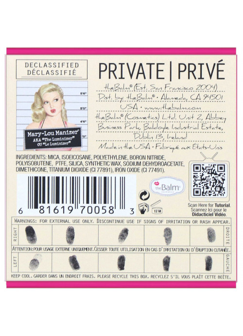 theBalm Cosmetics, Mary-Lou Manizer, Highlighter & Shadow,  0.32 oz (9.06 g)