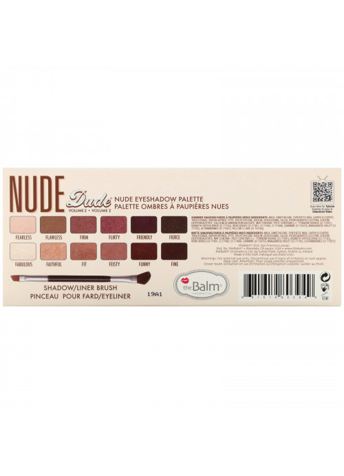 theBalm Cosmetics, Nude Dude, Volume 2, Nude Eyeshadow Palette, 0.336 oz (9.6 g)