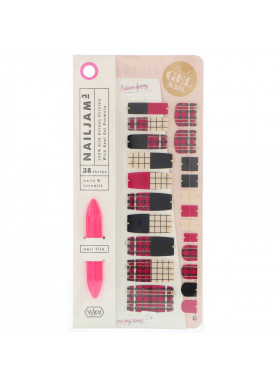 Vika Nailjam, Gel Nail Strips For Nails & Toenails, Fashion Week, 38 Strips