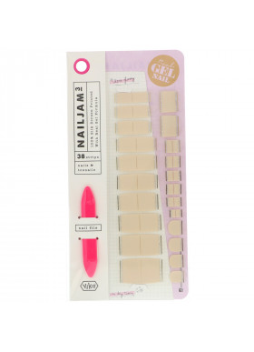 Vika Nailjam, Gel Nail Strips For Nails & Toenails, First Date, 38 Strips