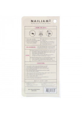 Vika Nailjam, Gel Nail Strips For Nails & Toenails, Glamor and Bloom, 38 Strips