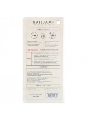 Vika Nailjam, Gel Nail Strips For Nails & Toenails, Groovy Nights, 38 Strips