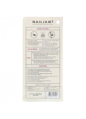 Vika Nailjam, Gel Nail Strips For Nails & Toenails, Oh Lala, 38 Strips