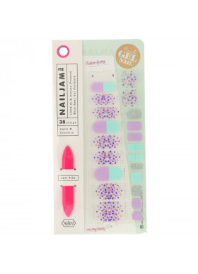Vika Nailjam, Gel Nail Strips For Nails & Toenails, Oh Lala, 38 Strips