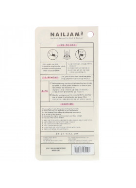 Vika Nailjam, Gel Nail Strips For Nails & Toenails, Stay Gold, 38 Strips