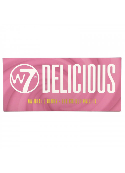 W7, Delicious, Natural & Berry, Eye Colour Palette, 0.39 oz (11.2 g)