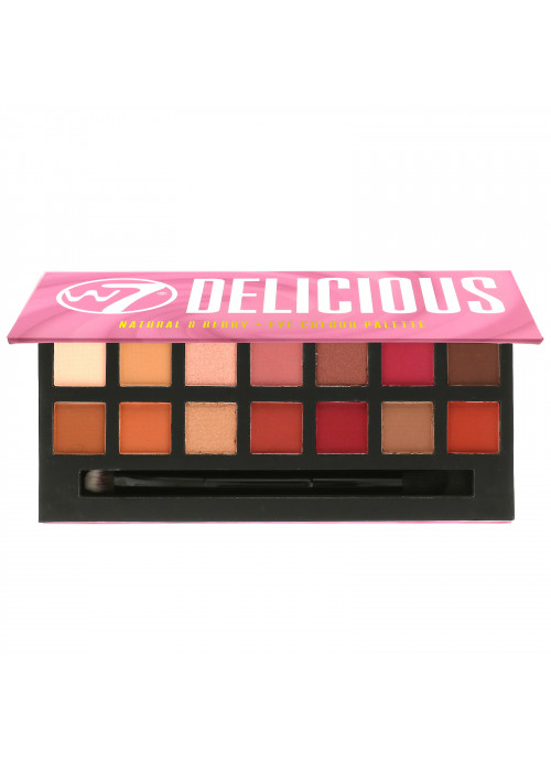 W7, Delicious, Natural & Berry, Eye Colour Palette, 0.39 oz (11.2 g)