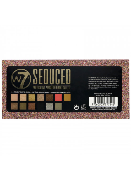 W7, Seduced, Provocative Pressed Pigment Palette, 0.39 oz (11.2 g)