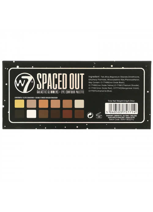 W7, Spaced Out, Galactic Glimmers, Eye Contour Palette, 0.34 oz (9.6 g)