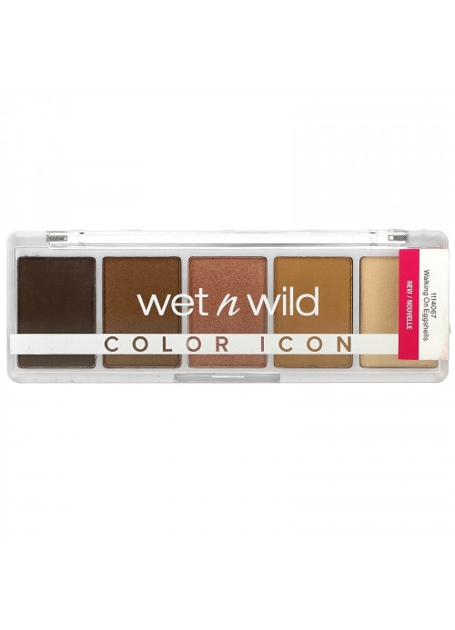 Wet n Wild, Color Icon, 5-Pan Shadow Palette, Walking On Eggshells, 0.21 oz (6 g)