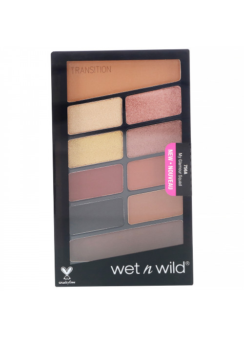 Wet n Wild, Color Icon Eyeshadow Palette, 756A My Glamour Squad, 0.35 oz (10 g)