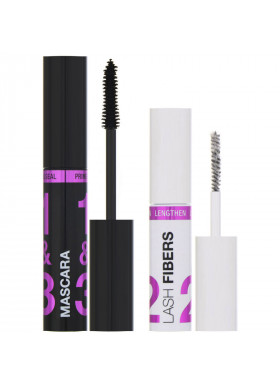 Wet n Wild, Lash-O-Matic Mascara + Fiber Extension Kit, Very Black, 0.37 fl oz (11 ml)
