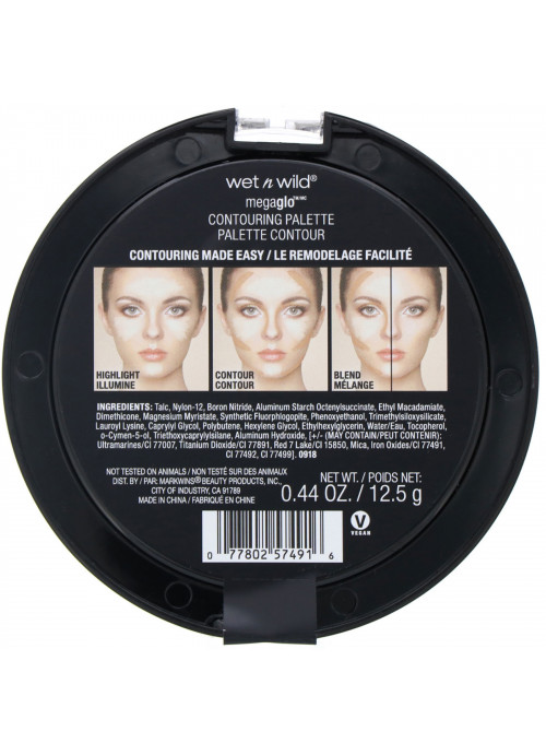 Wet n Wild, MegaGlo Contouring Palette, Dulce De Leche, 0.44 oz (12.5 g)