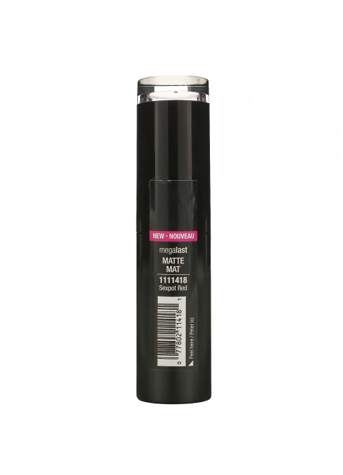 Wet n Wild, MegaLast Matte Lip Color, Sexpot Red, 0.11 oz (3.3 g)