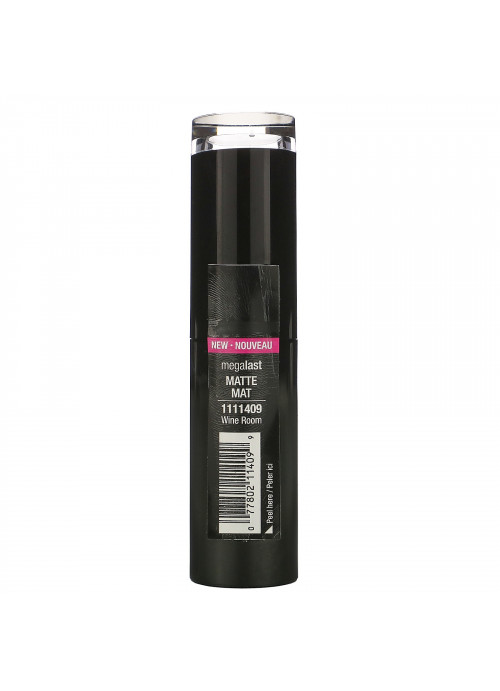 Wet n Wild, MegaLast Matte Lip Color, Wine Room, 0.11 oz (3.3 g)