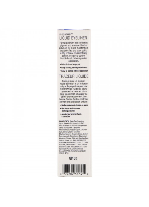 Wet n Wild, MegaLiner Liquid Eyeliner, Voltage Blue, 0.12 fl oz (3.5 ml)