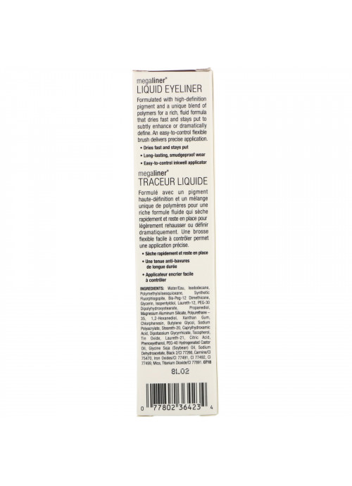 Wet n Wild, MegaLiner Metallic Liquid Eyeliner, Metallic Brown, 0.12 fl oz (3.5 ml)